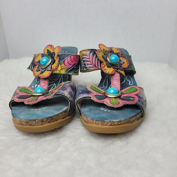 L'Artiste by Spring Step, Rossie  ROSSIE Leather Sandals Shoes Size 7.5 - Picture 4 of 9